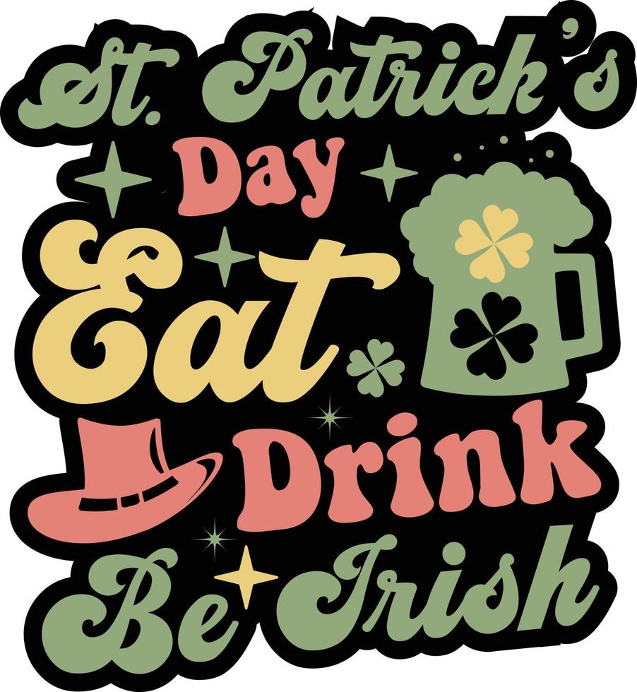 St. Patrick's Day Sublimation design. vector