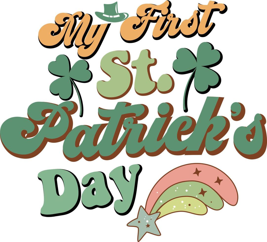 St. Patrick's Day Sublimation design. vector