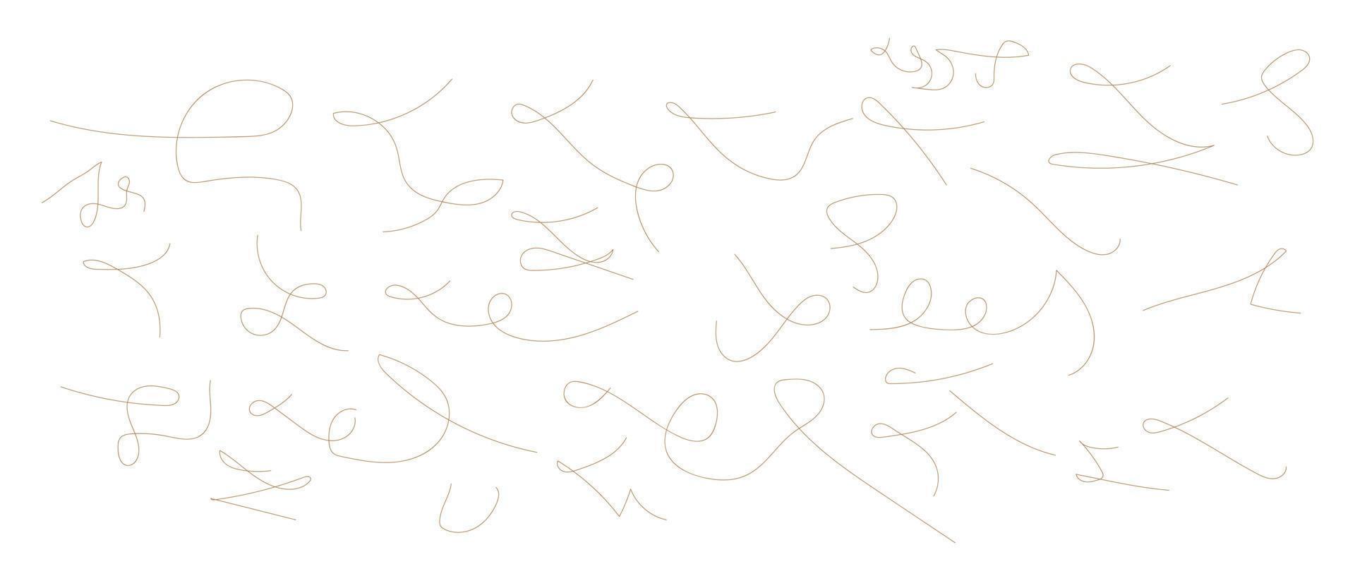 modern geometrics linear design elements illustrator vector. vector