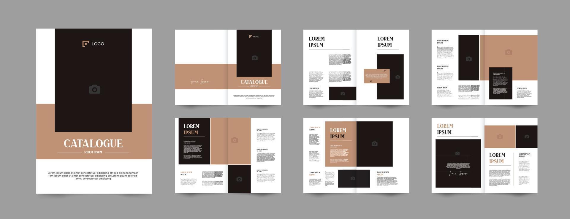 product catalog brochure template vector