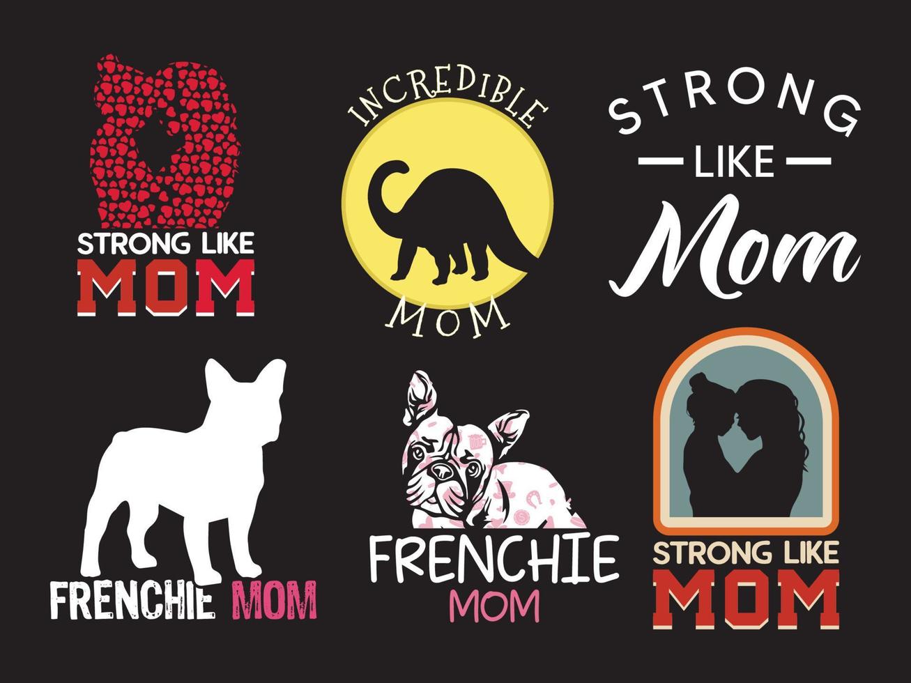 Mothers day t-srhit design bundle vector