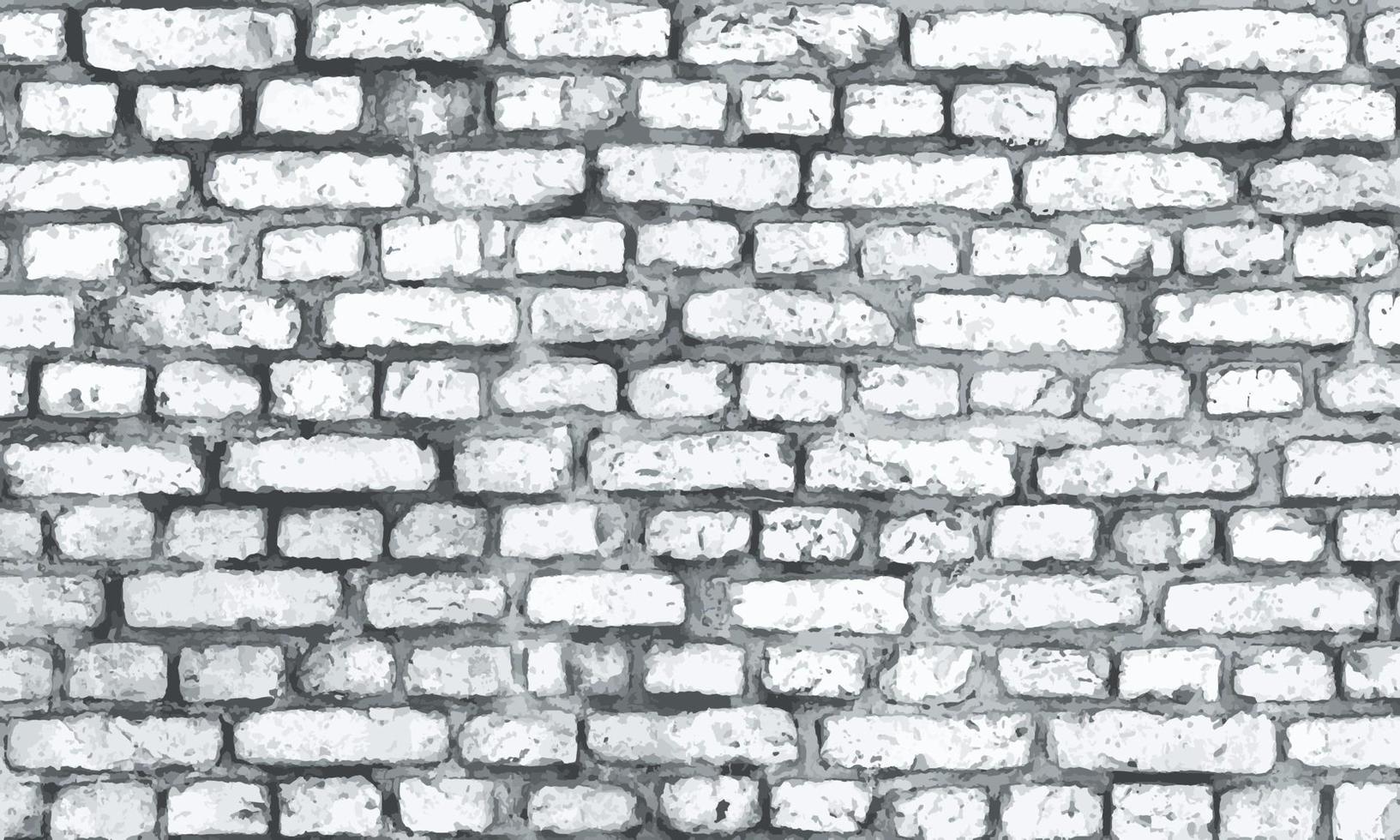 White brick wall texture vector background. closeup brick wall surface