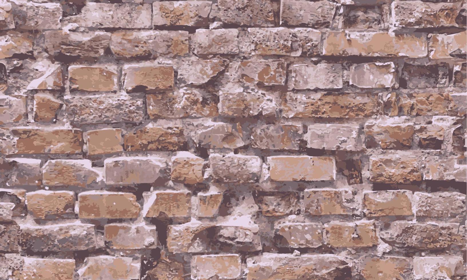 Brick wall texture vector background. closeup brick wall surface 3