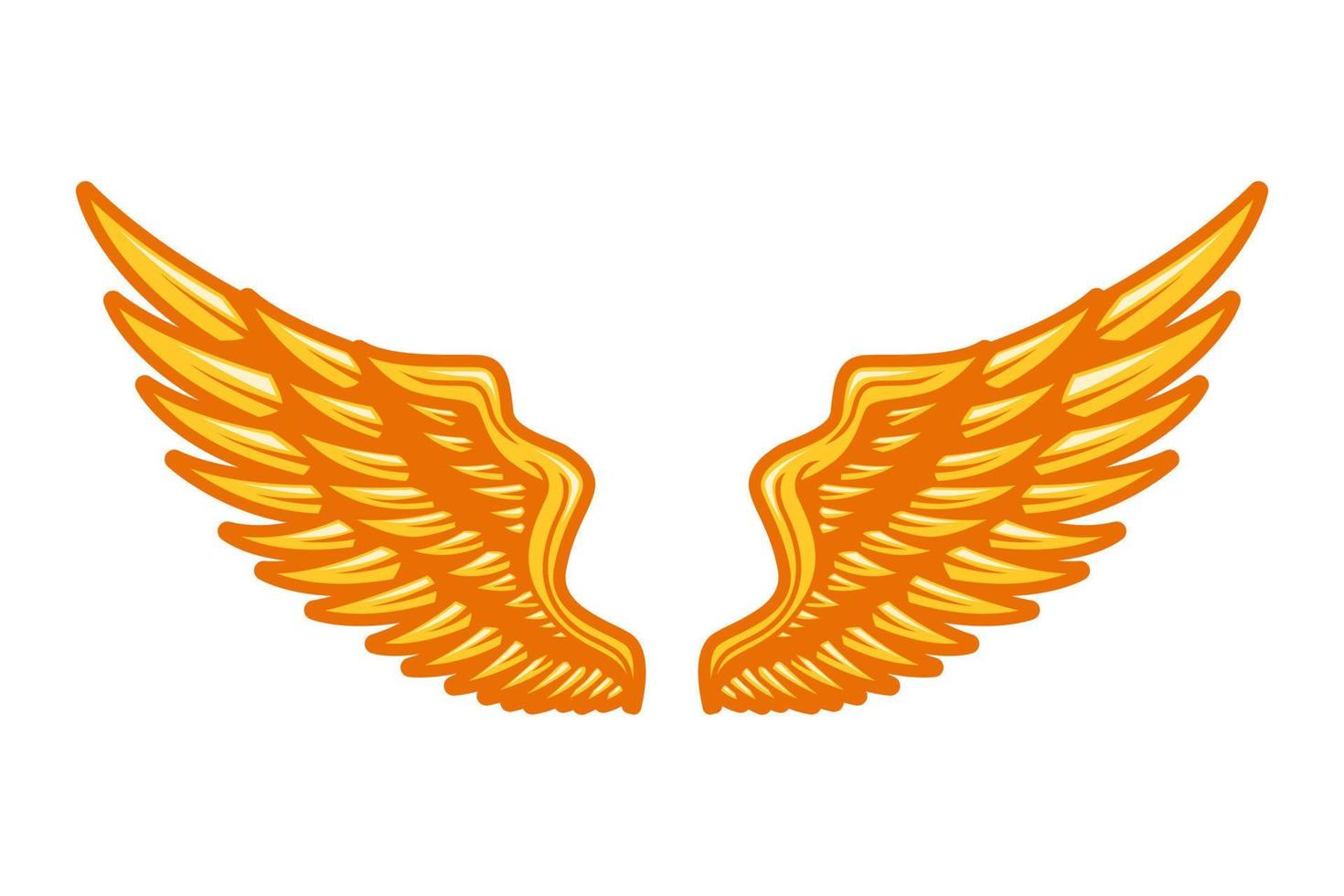 gold wings vector illustration 20542691 Vector Art at Vecteezy