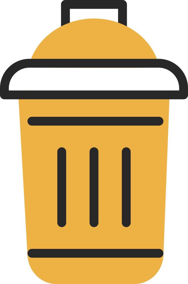 Dustbin Vector Icon Design
