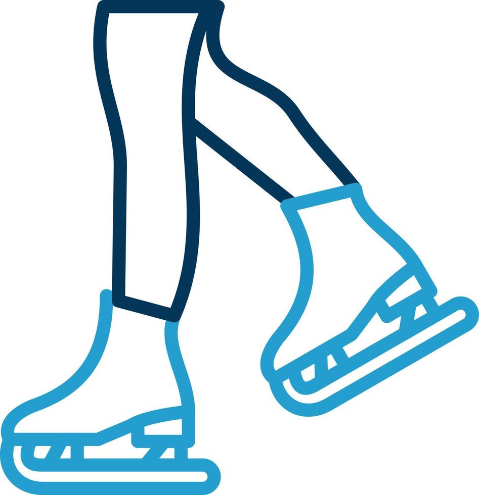 Figure Skating Vector Icon Design