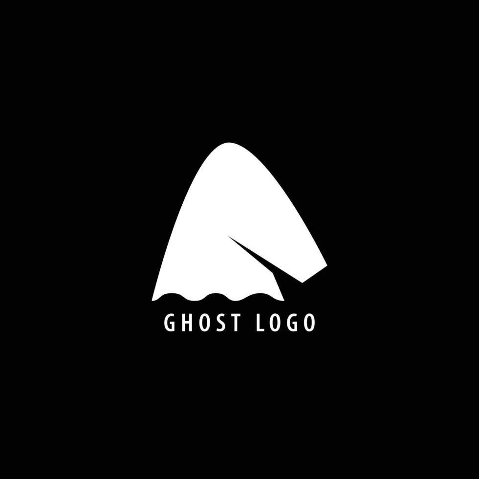 Simple ghost vector logo. Suitable for brand, product, industry, event, business, and company.