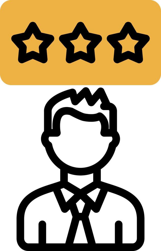 Positive Review Vector Icon Design