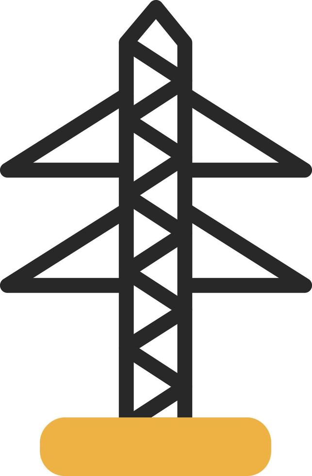 diseño de icono de vector de torre eléctrica