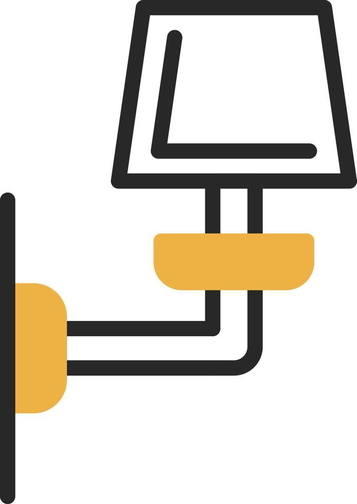 Wall Lamp Vector Icon Design