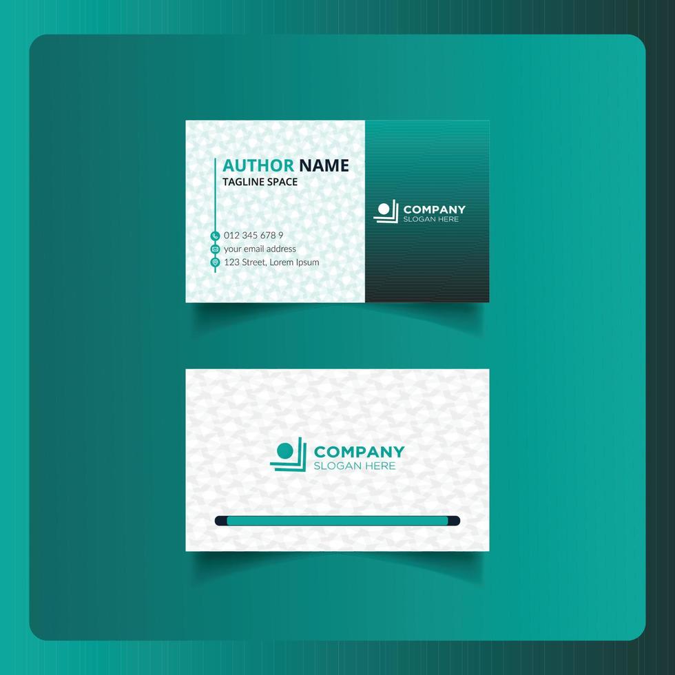 Clean modern and corporate luxury business card design template or visiting card design vector