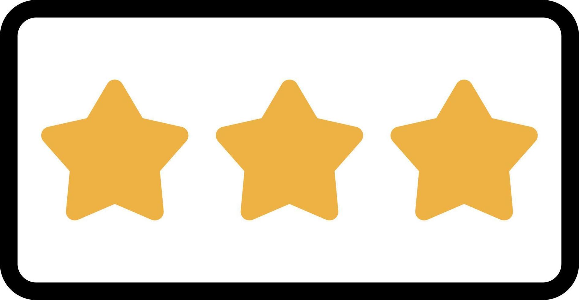 Star Rating Vector Icon Design