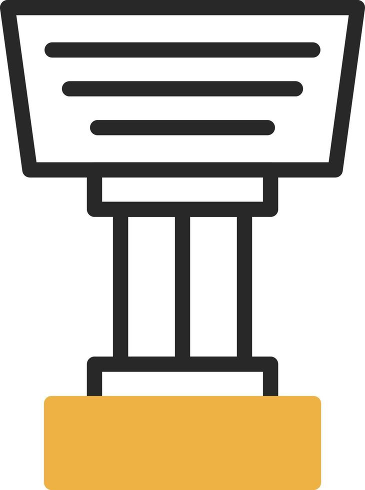 Stand Vector Icon Design
