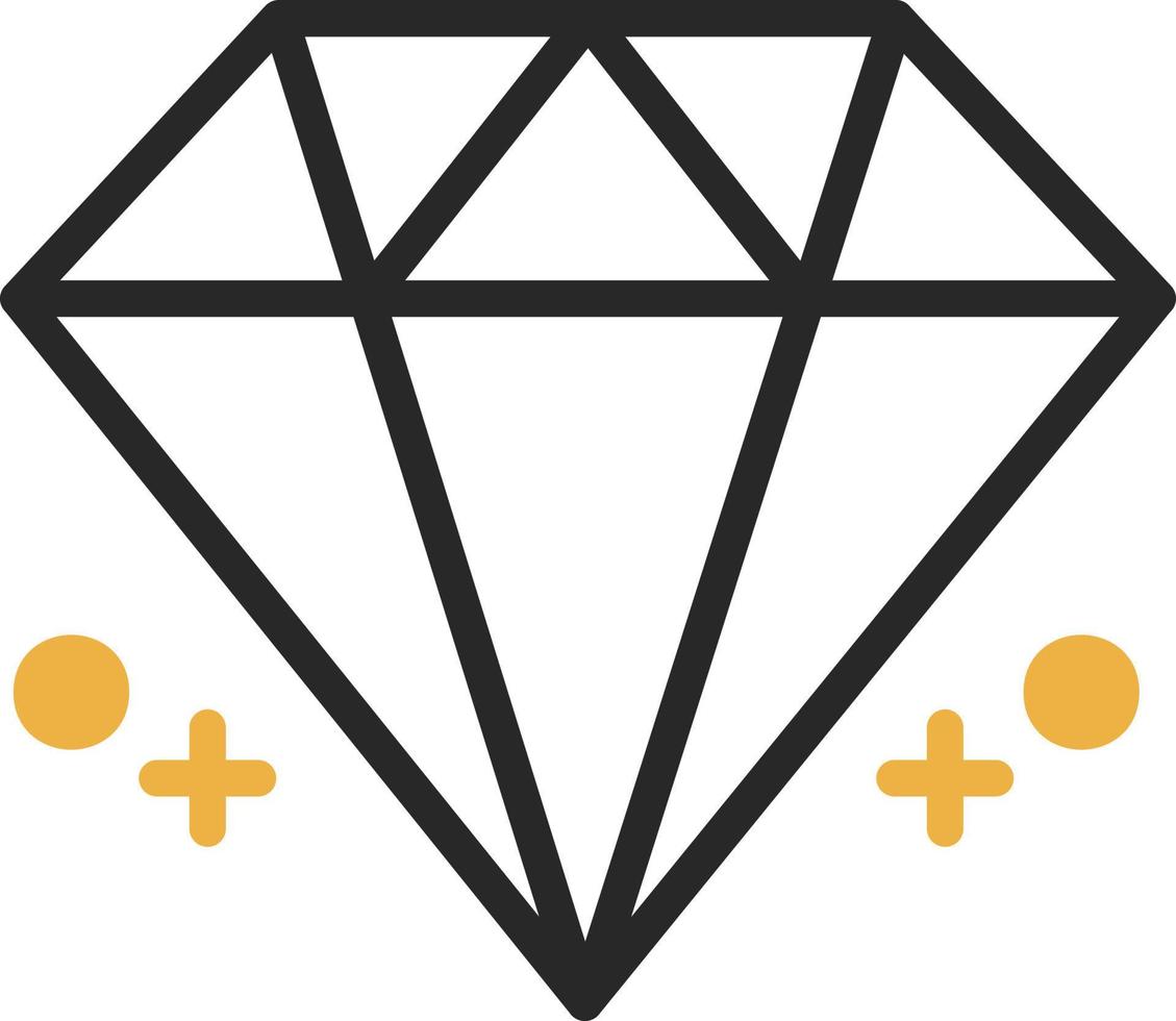 diseño de icono de vector de diamante