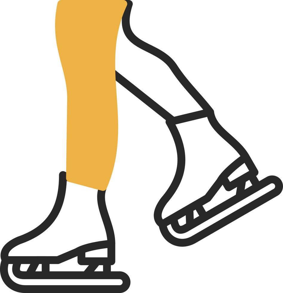 diseño de icono de vector de patinaje artístico