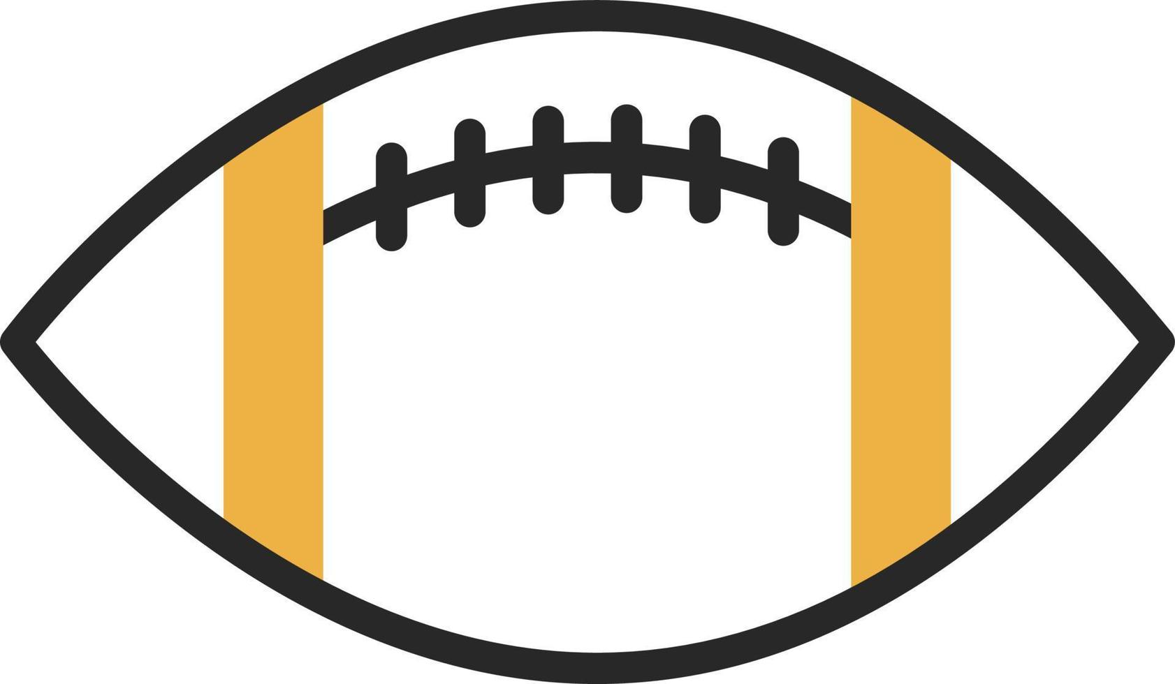 diseño de icono de vector de fútbol americano