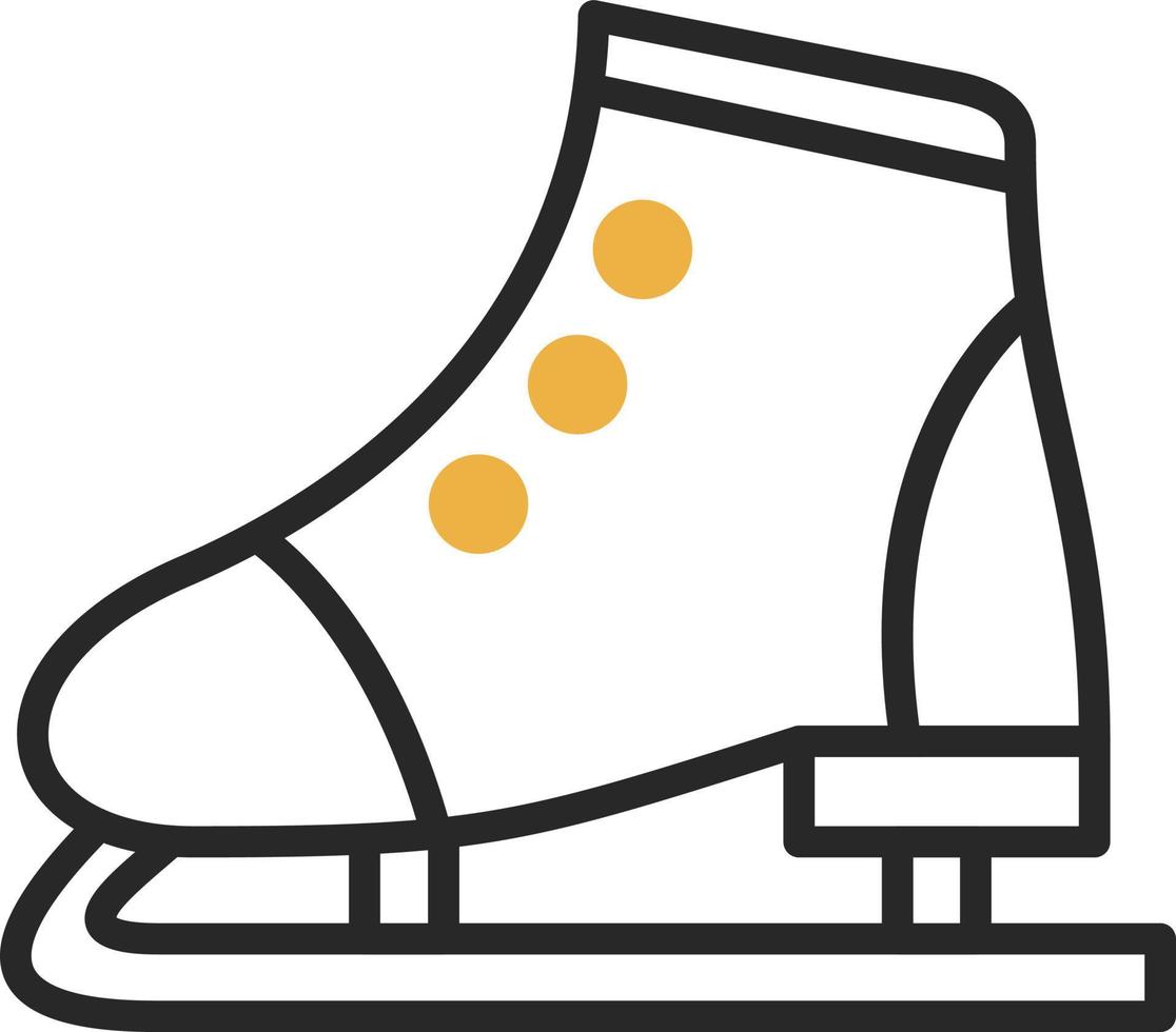 Figure Skating Vector Icon Design