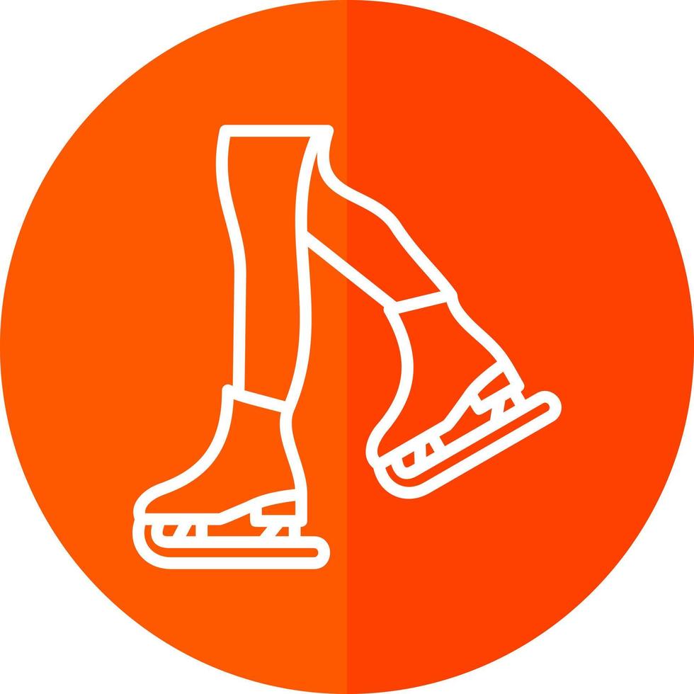 Figure Skating Vector Icon Design