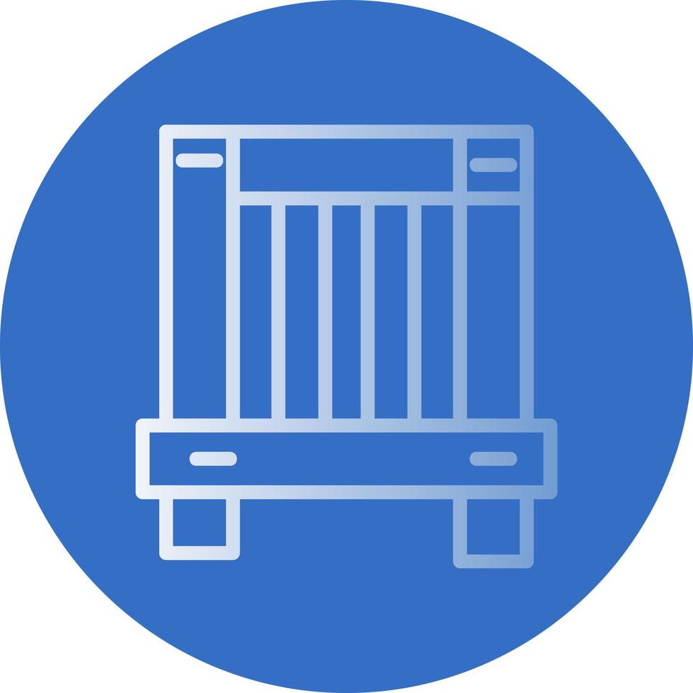 Wooden Box Vector Icon Design
