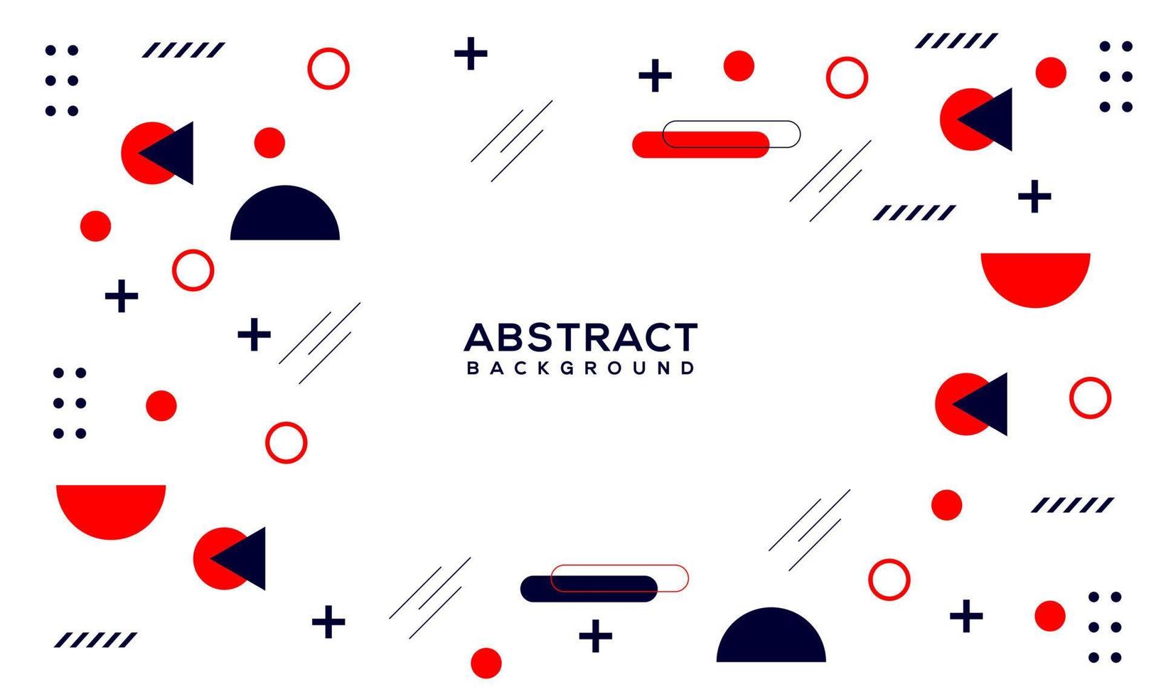 Abstract Flat Geometric Background vector