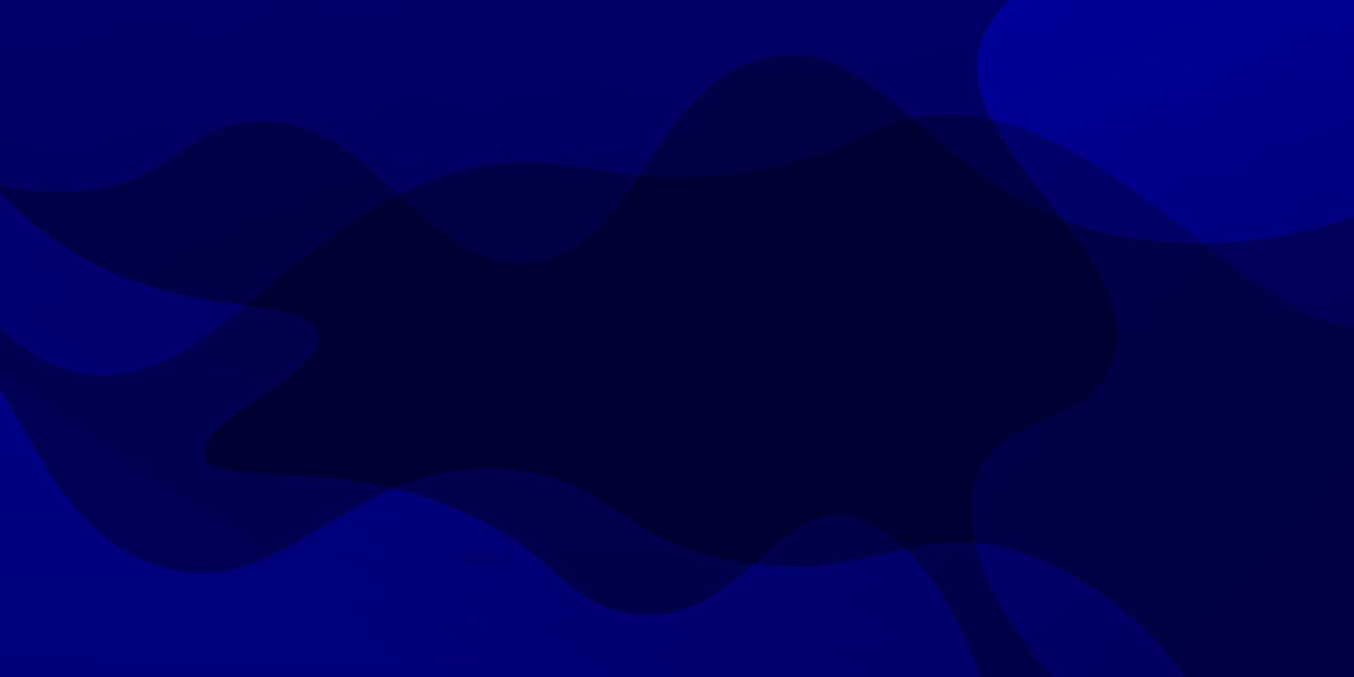 Gradient blue waves background vector