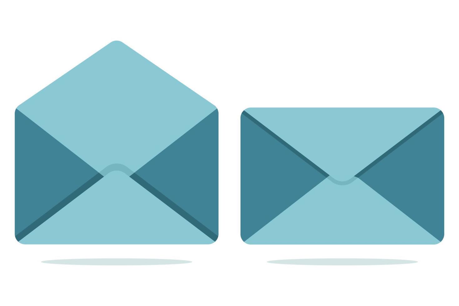 Mail Open And Closed vector