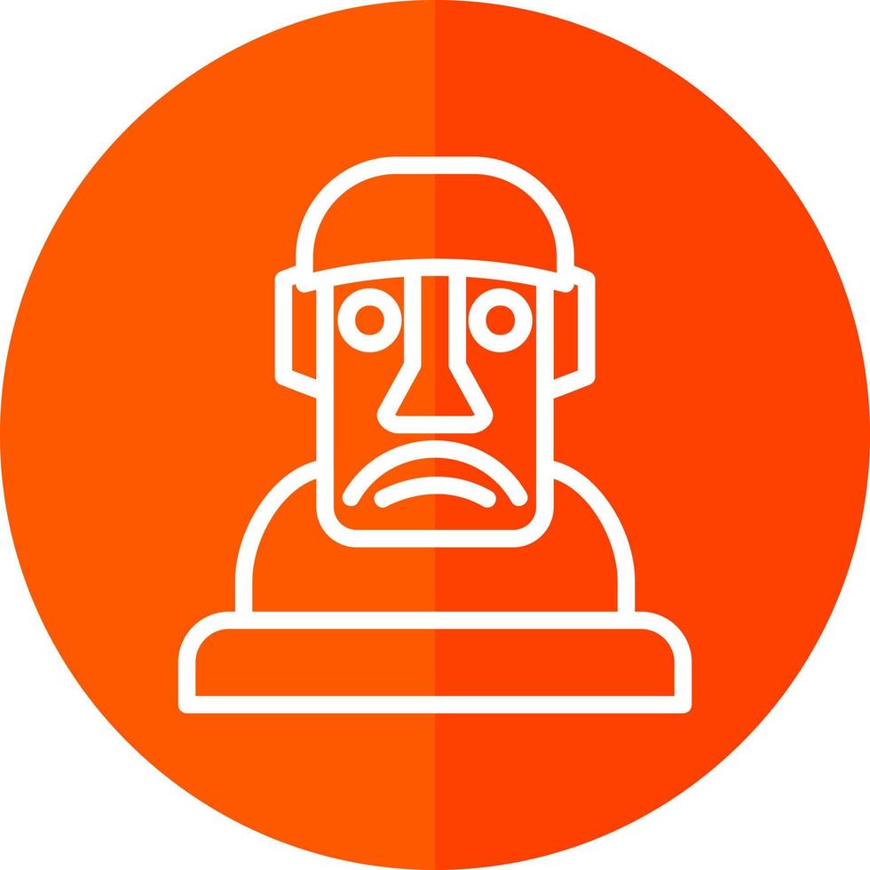 diseño de icono de vector moai