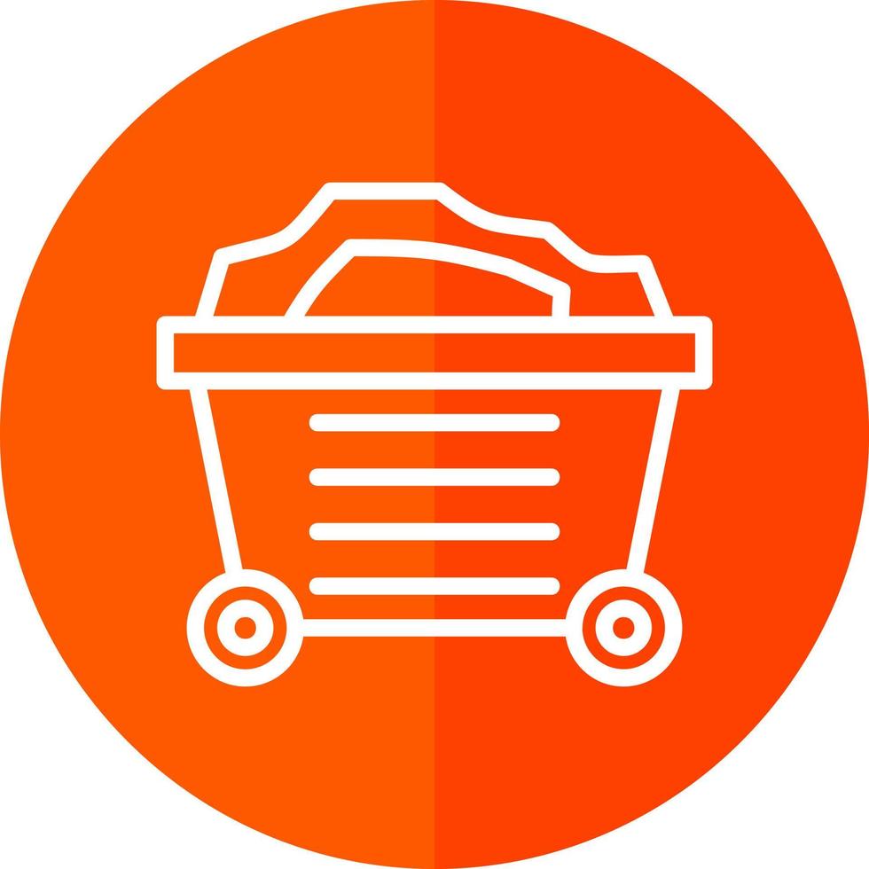 Mining Cart Vector Icon Design