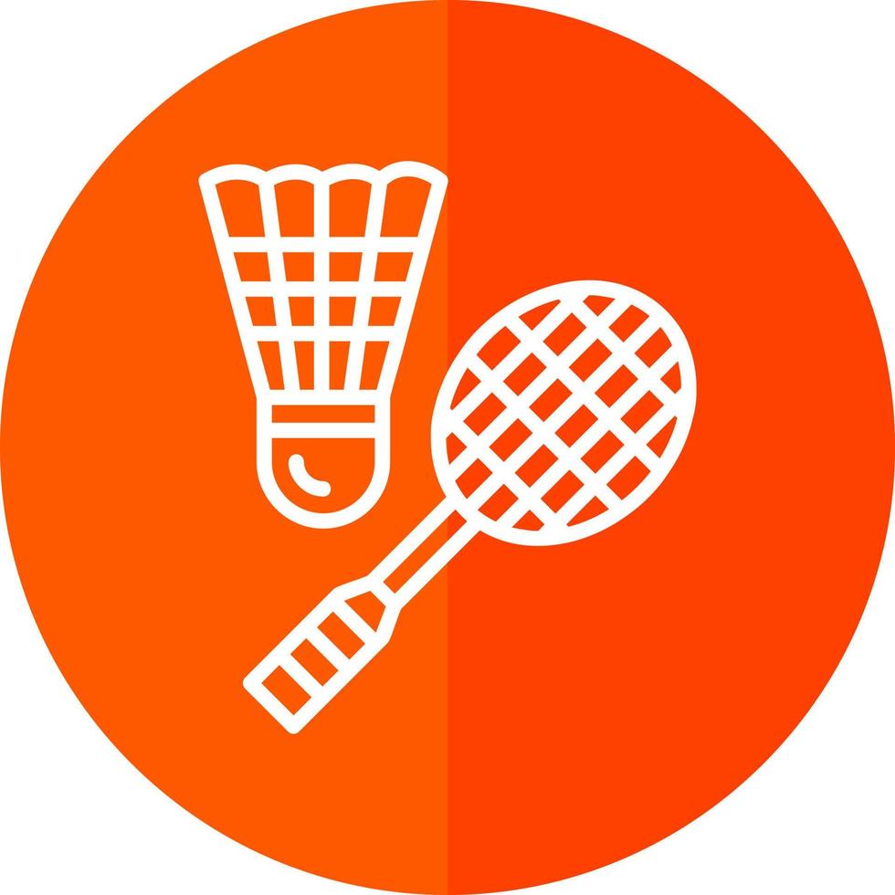 diseño de icono de vector de bádminton