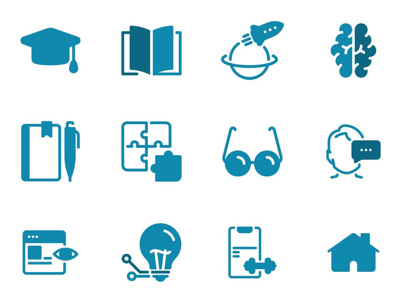 Simple vector icon on a theme modern training and courses