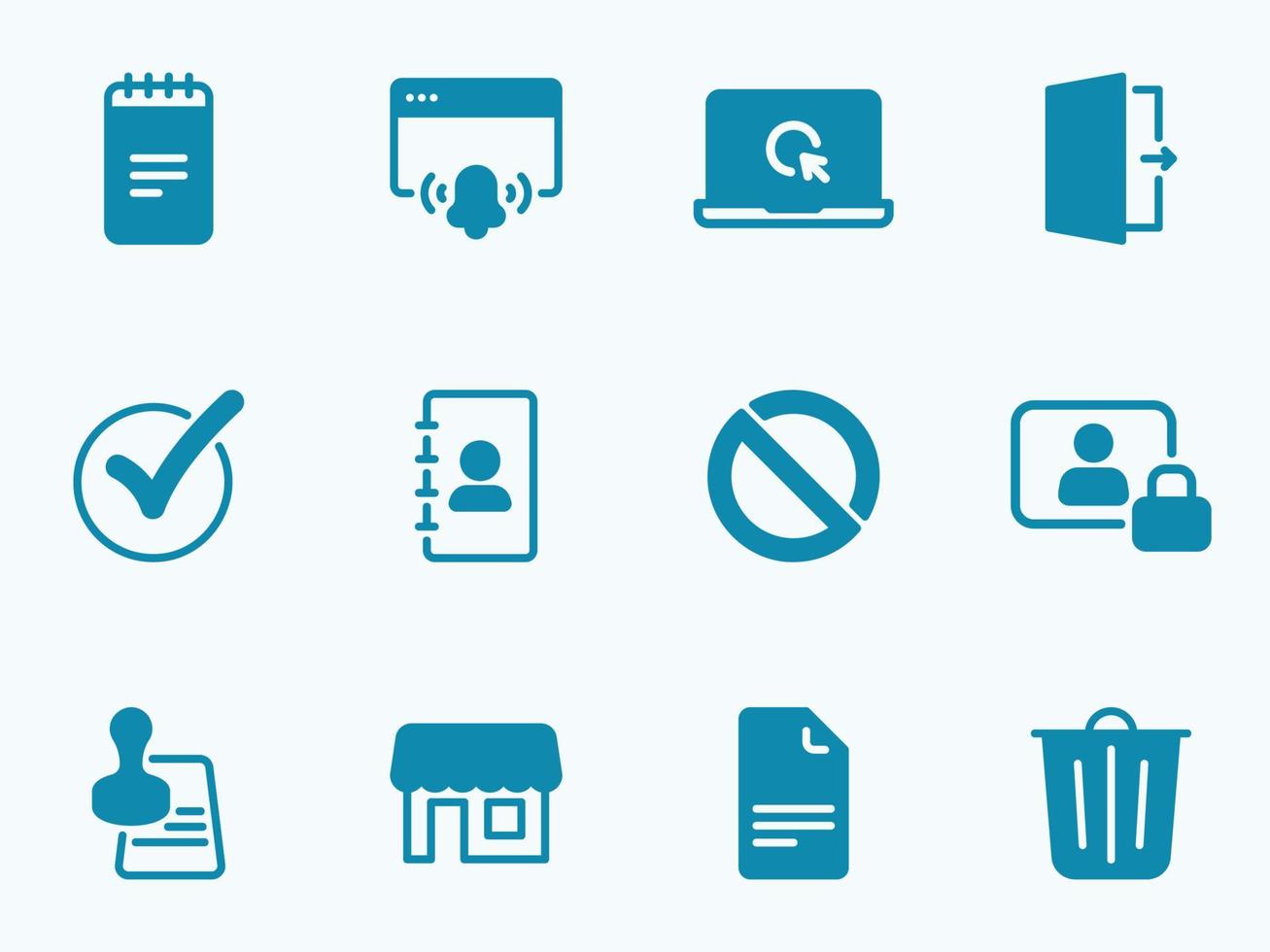Simple vector icon on a theme files, documents, bureaucracy