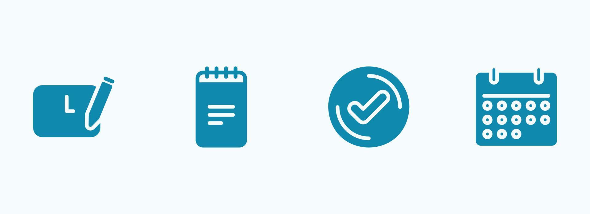 Simple vector icon on a theme planning and time management