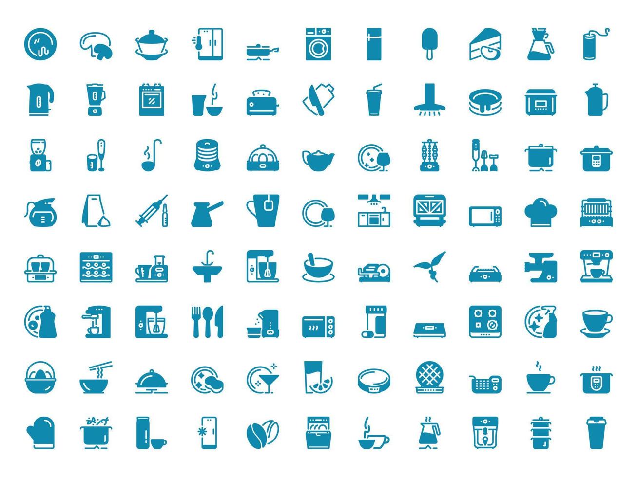 Simple vector icon on a theme kitchen utensils, household appliances, cooking