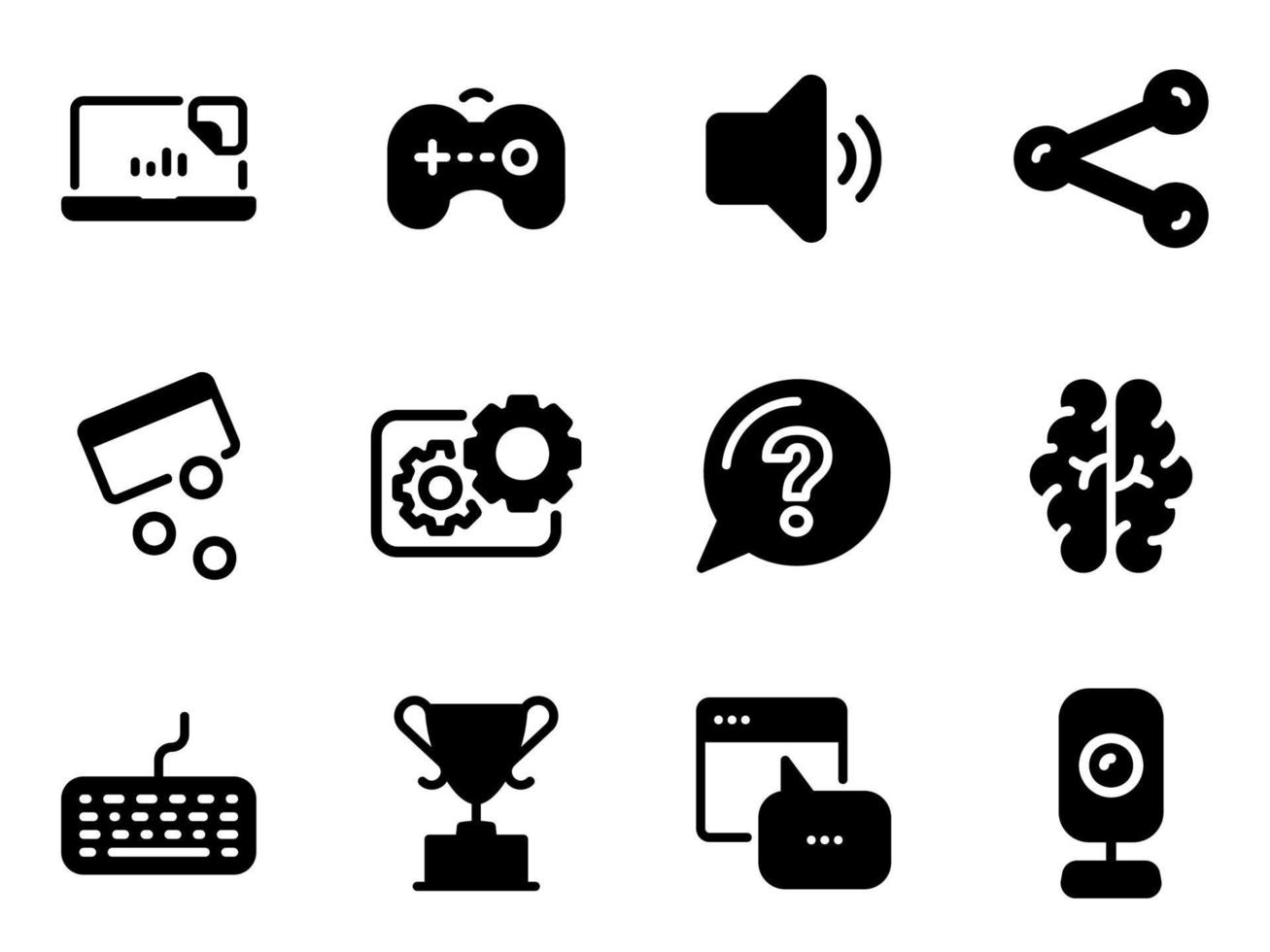 sencillo vector icono en un tema en línea competiciones, calificaciones y entretenimiento