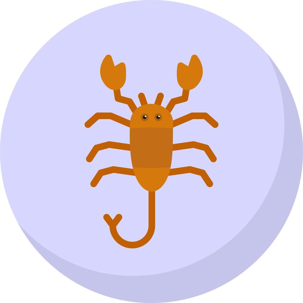 diseño de icono de vector de escorpión