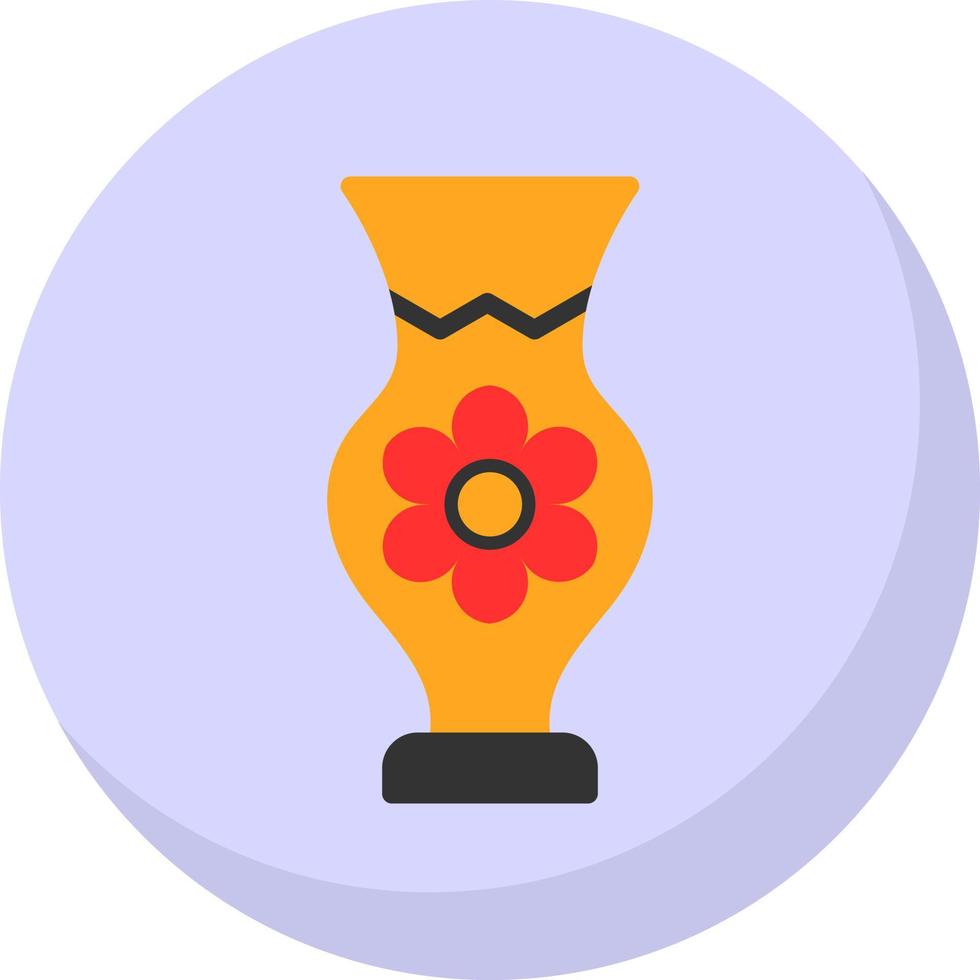 diseño de icono de vector de florero