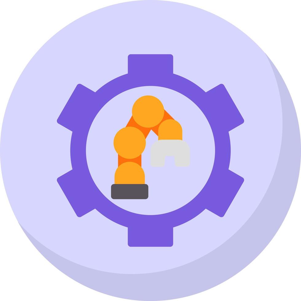 diseño de icono de vector de brazo de robot