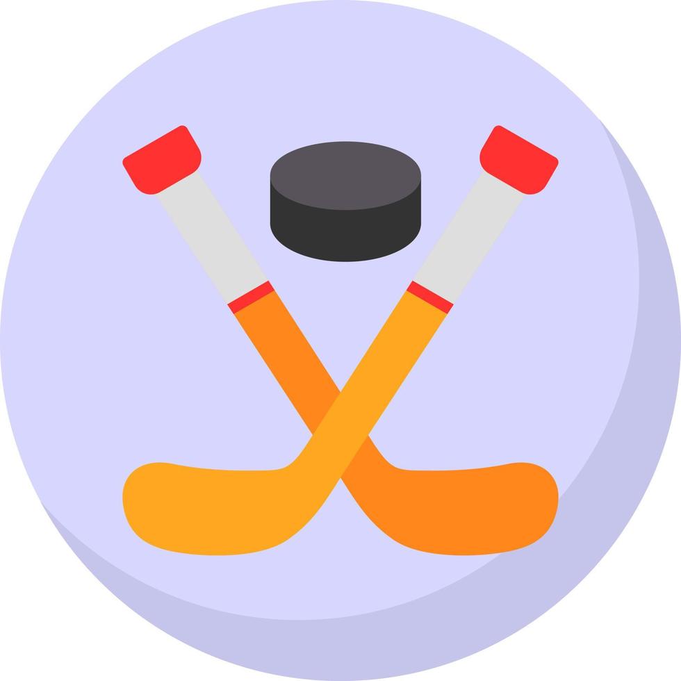 Ice Hockey Vector Icon Design