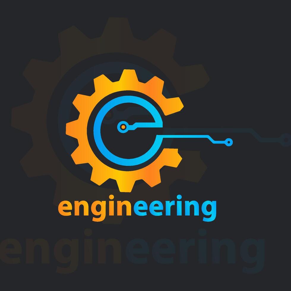 Engineering tech logo 20546398 Vector Art at Vecteezy