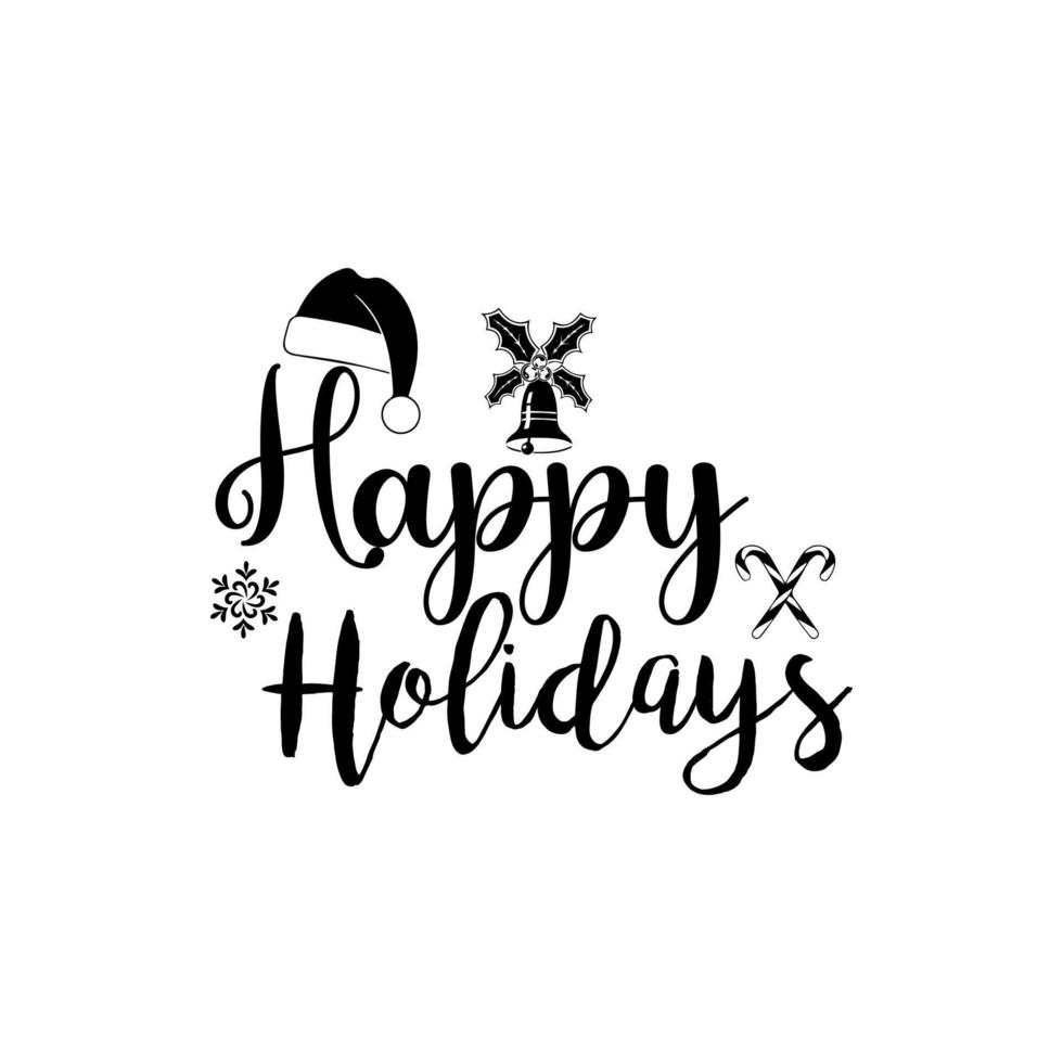 Happy holidays t-shirt design vector
