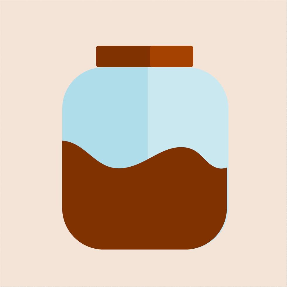 jar. storage place. coffee jar. storage jar vector