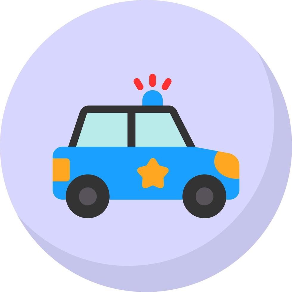 diseño de icono de vector de coche de policía