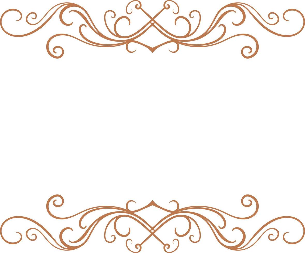 carved classic style vector wedding ornament