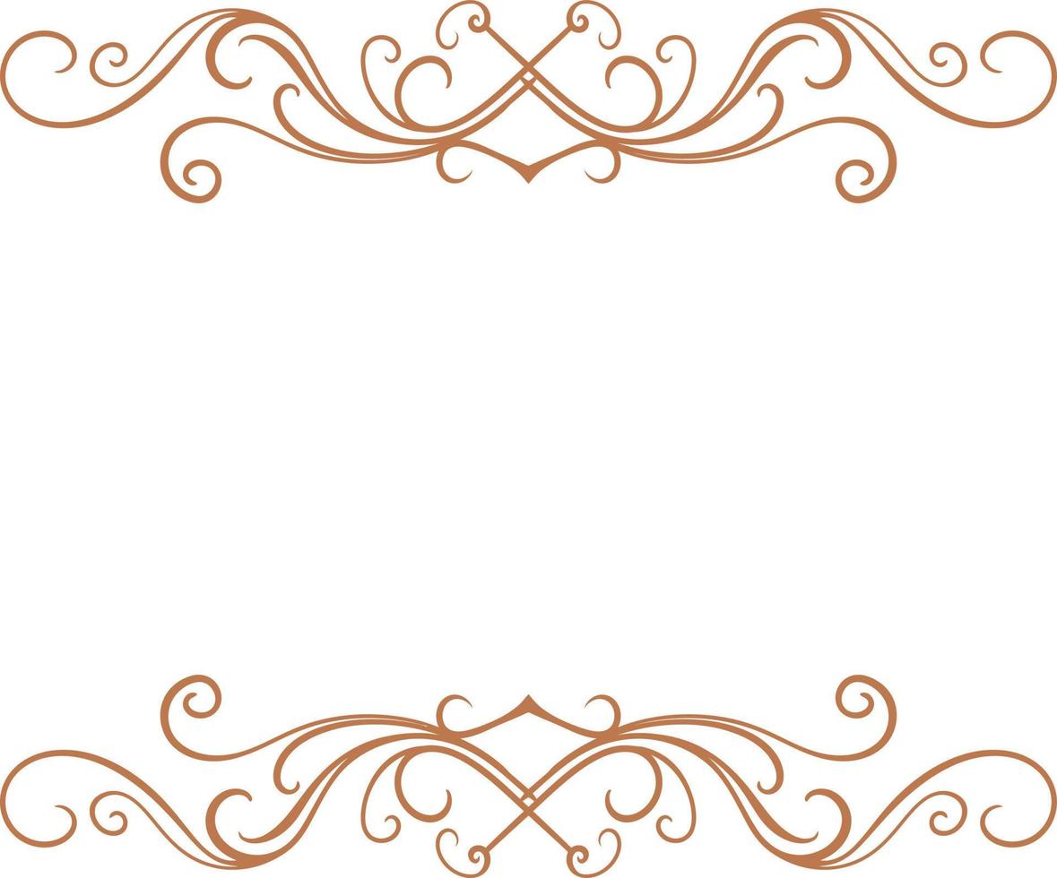 carved classic style vector wedding ornament