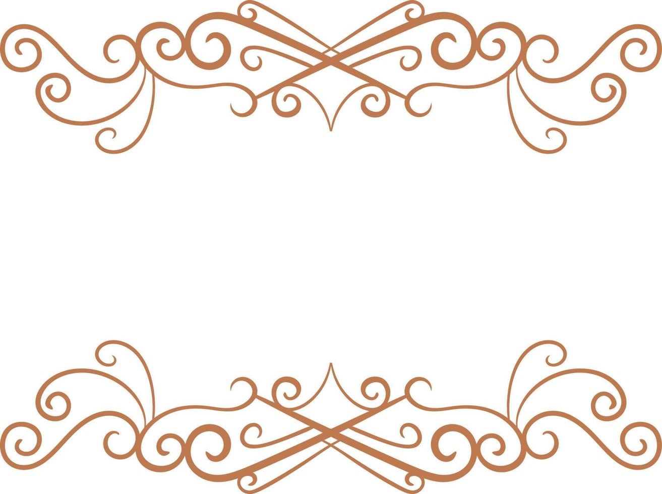 carved classic style vector wedding ornament