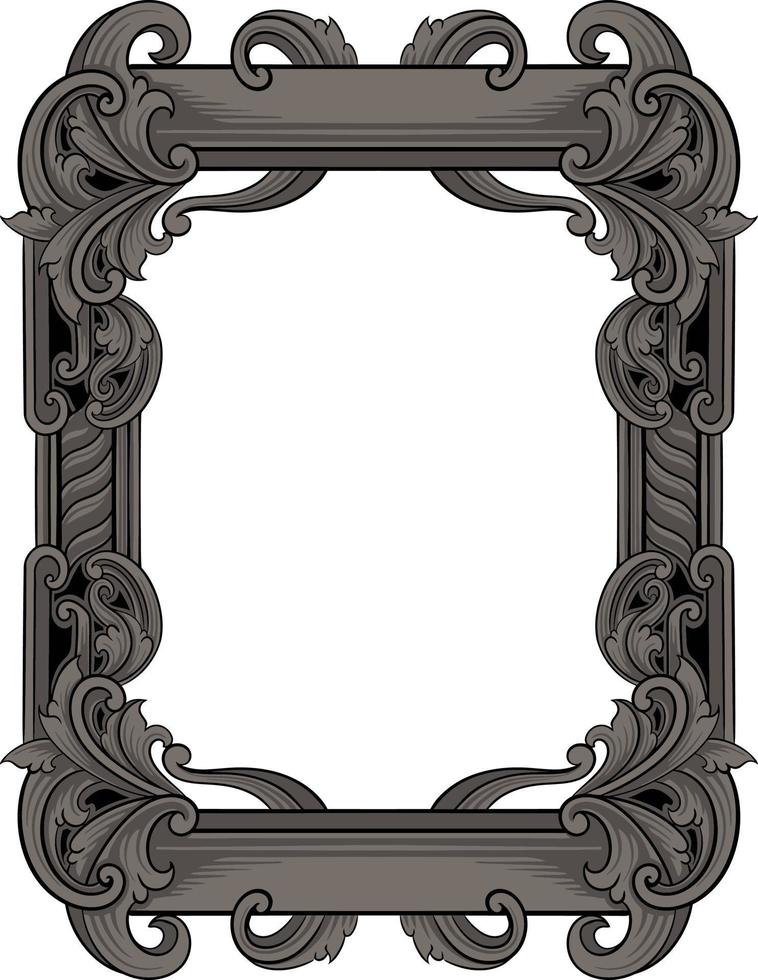 luxury ornamental classic vector engraved frame