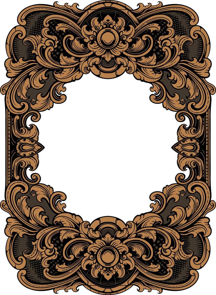 luxury ornamental classic vector engraved frame
