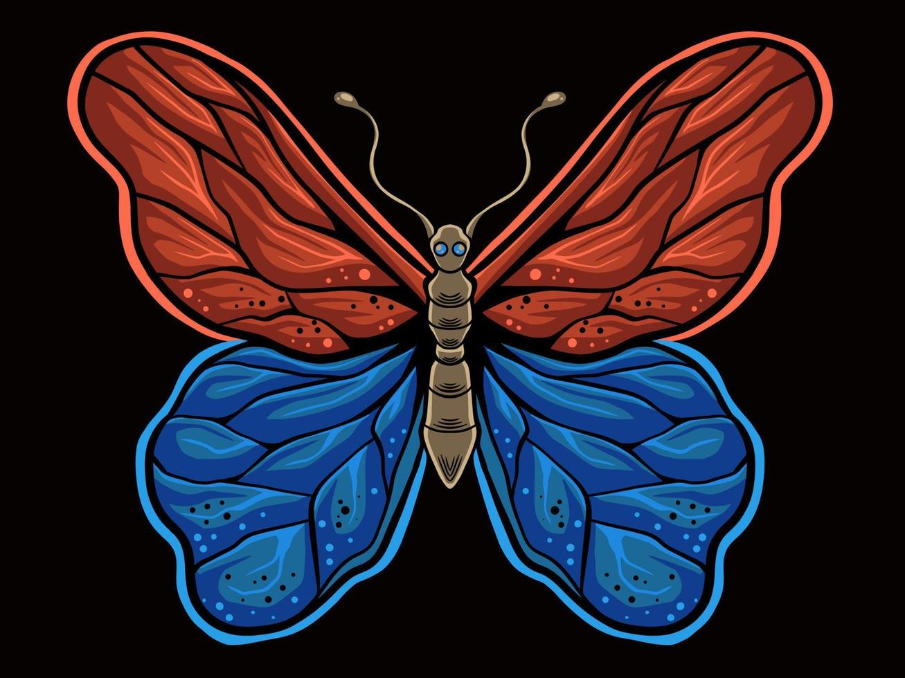 Beautiful butterfly vector design for elements