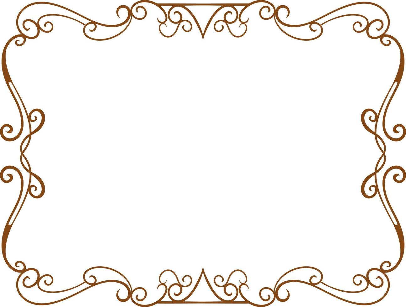 carved classic style vector wedding ornament