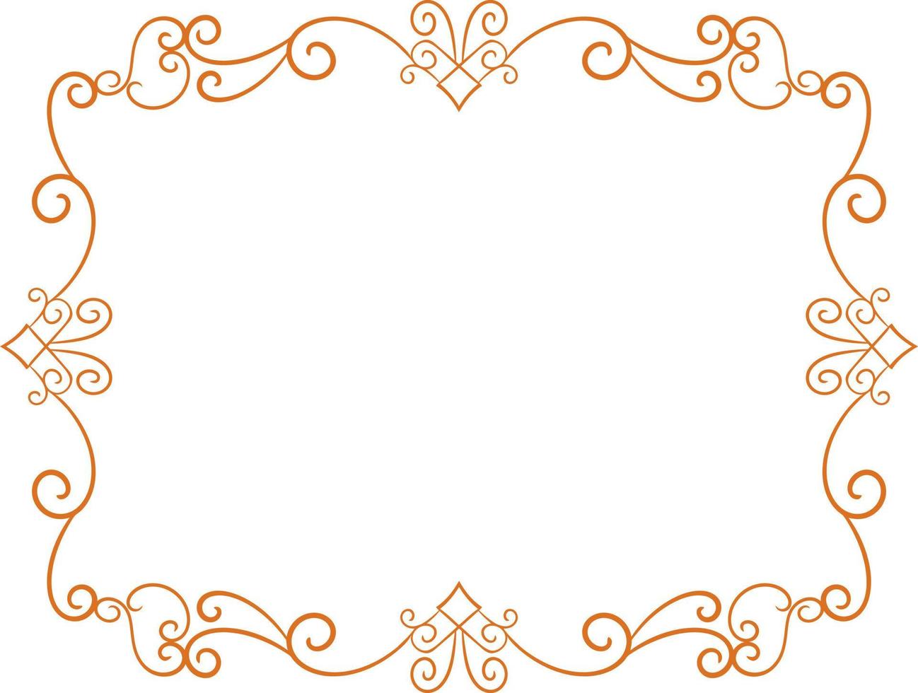 carved classic style vector wedding ornament